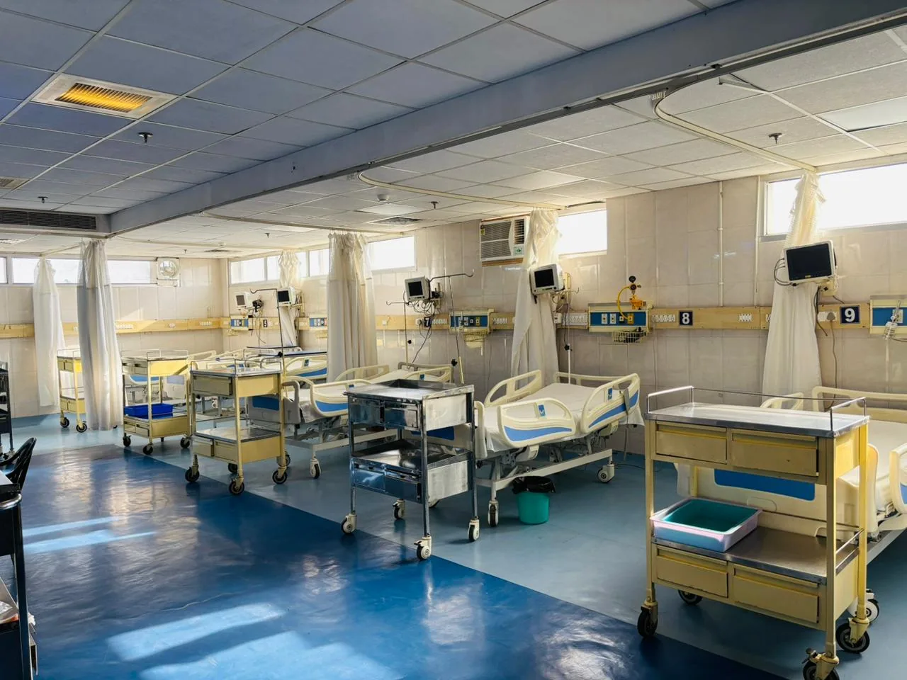 ICU ward at Raj Jindal Hospital